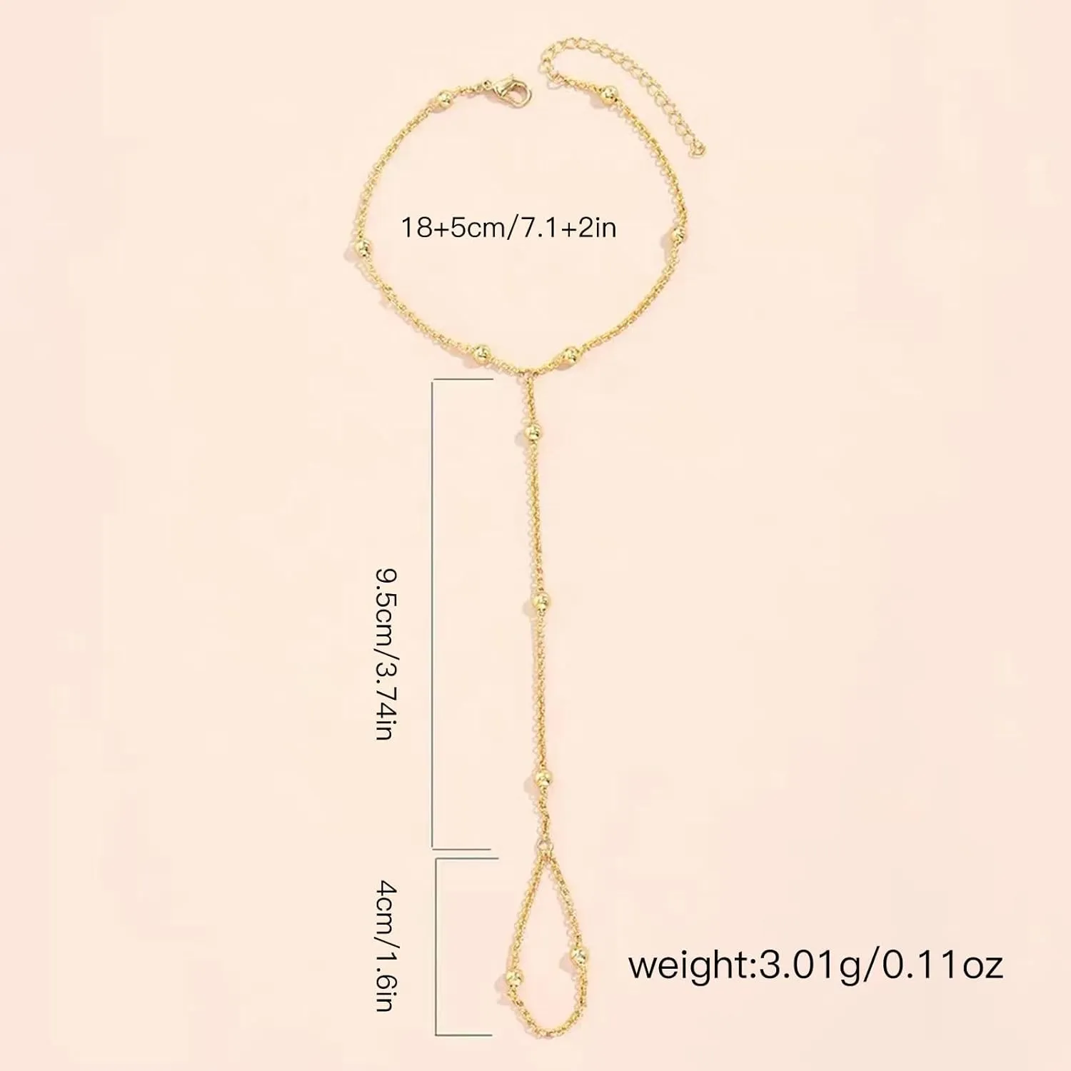 Hand Chain Bracelet Ring Bracelet Dainty Finger Ring Slave Bracelets Zircon Hand Jewelry for Women Trendy Jewelry Gifts