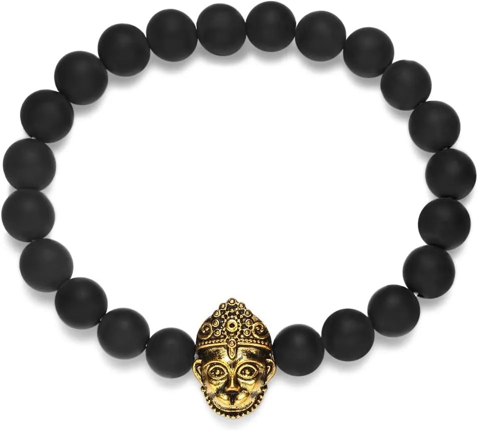 Hanuman Hindu God of Strength and Courage Energy Beads Bracelet 8mm