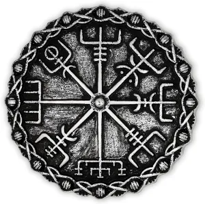 HAQUIL Celtic Wiccan Symbols Amulet Talisman Pendant Brooch Pin Celtic Jewelry Gifts for Men and Women