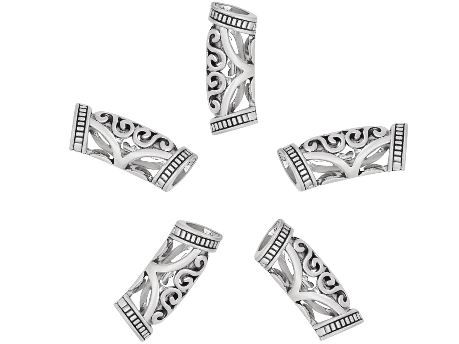 HAQUIL Viking Celtic Knot Bead, Norse Vikings Runes Hair Beard Beads, Jewelry for Men Women
