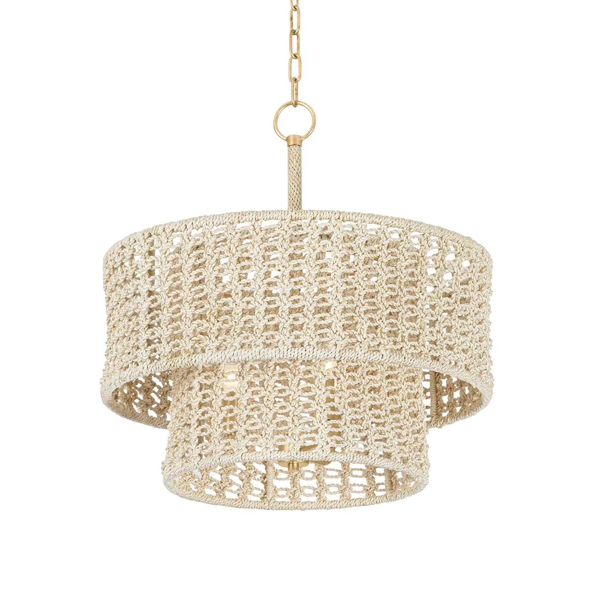 Hudson Valley Lighting Yorkhill Pendant-Vintage Gold Leaf