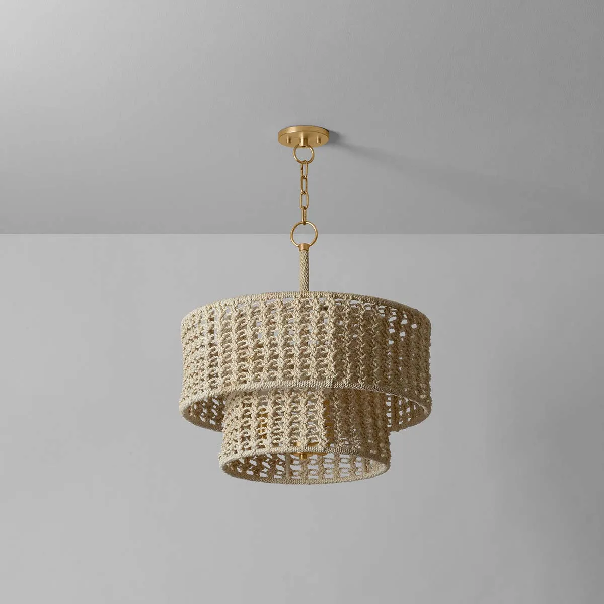 Hudson Valley Lighting Yorkhill Pendant-Vintage Gold Leaf