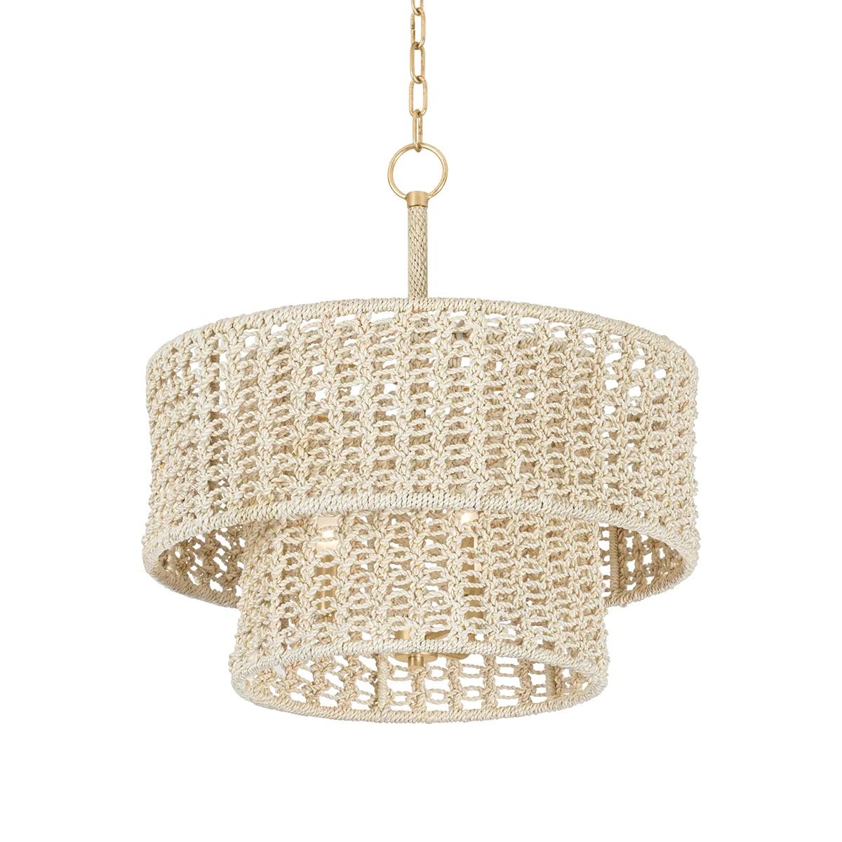 Hudson Valley Lighting Yorkhill Pendant-Vintage Gold Leaf