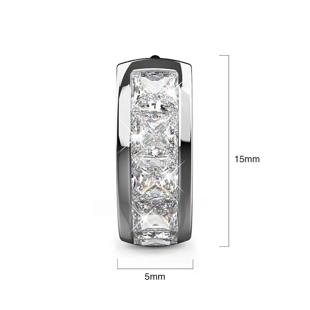 Huggie Earrings Embellished With SWAROVSKI Crystals