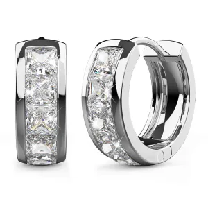 Huggie Earrings Embellished With SWAROVSKI Crystals