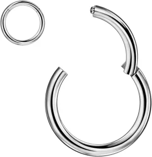 Hypoallergenic Piercing Rings for Women Men 316l Surgical Steel Piercing Rings for Nose Septum Cartilage Helix Tragus Daith Rook Piercing