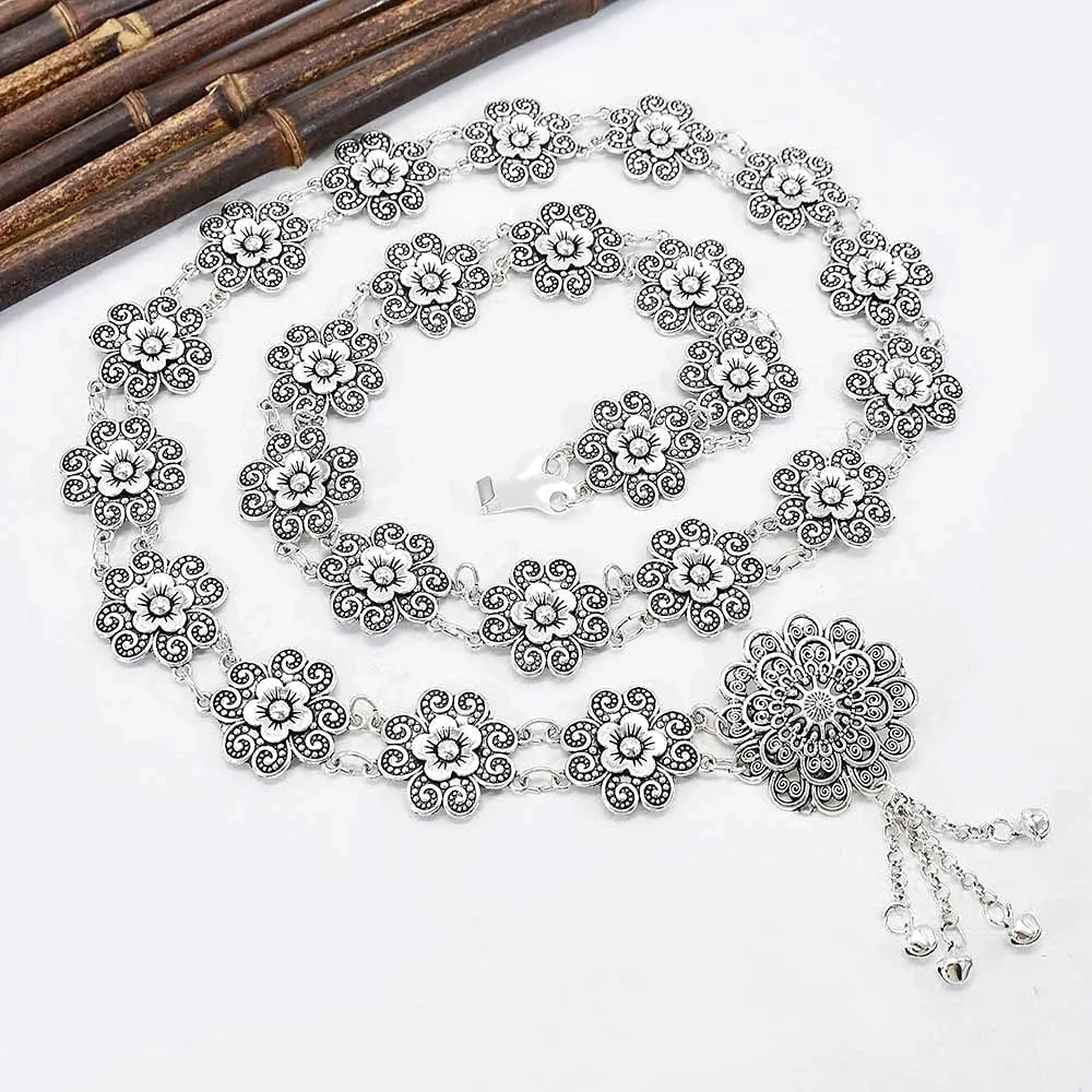 idealway Women's Belly Waist Chain - Dancing Belt Beach Belts Bohemian Body Chain Coin Tassel Belt Belly Jewelry Women Accessories