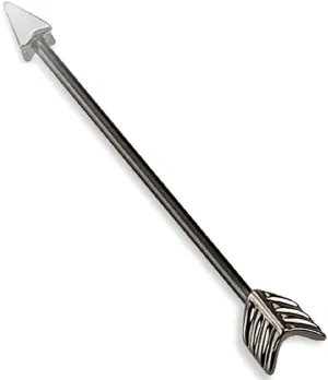 Industrial Bar 316L Surgical Steel Arrow Industrial Barbell 14 GaugE