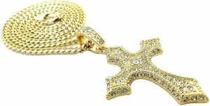 Jewelry For Hip Hop 3D Jesus Face Pendant & 18" Full Iced 1 ROW DIAMOND Tennis Choker Chain Style-2345908-3049