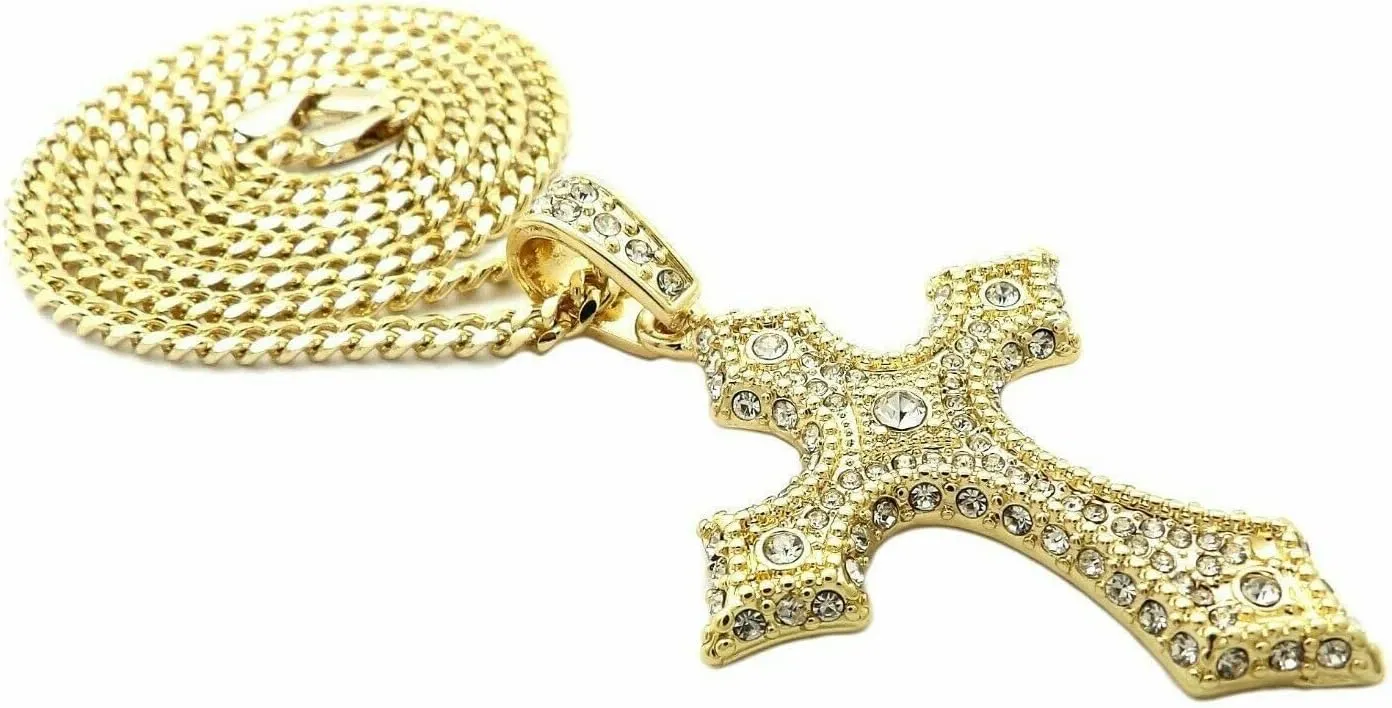 Jewelry For Hip Hop 3D Jesus Face Pendant & 18" Full Iced 1 ROW DIAMOND Tennis Choker Chain Style-2345908-3049