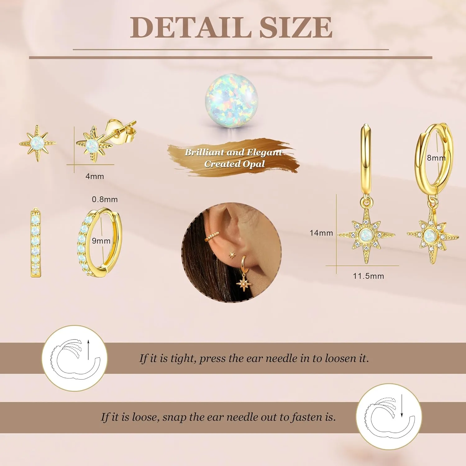Kakonia Gold Hoop Earrings Set for Women Hypoallergenic 18k Gold Plated Dangle Hoop Huggie Stud Earring Stacks Pack Dainty Earings Cartilage Piercing Jewelry Silver