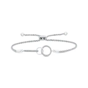 KATARINA Diamond Interlock Bracelet (1/10 cttw)
