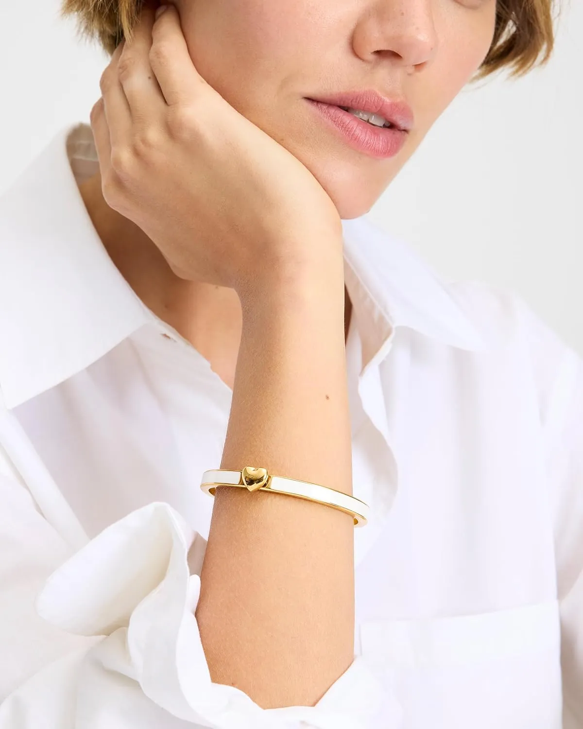 kate spade new york enamel hinged bangle
