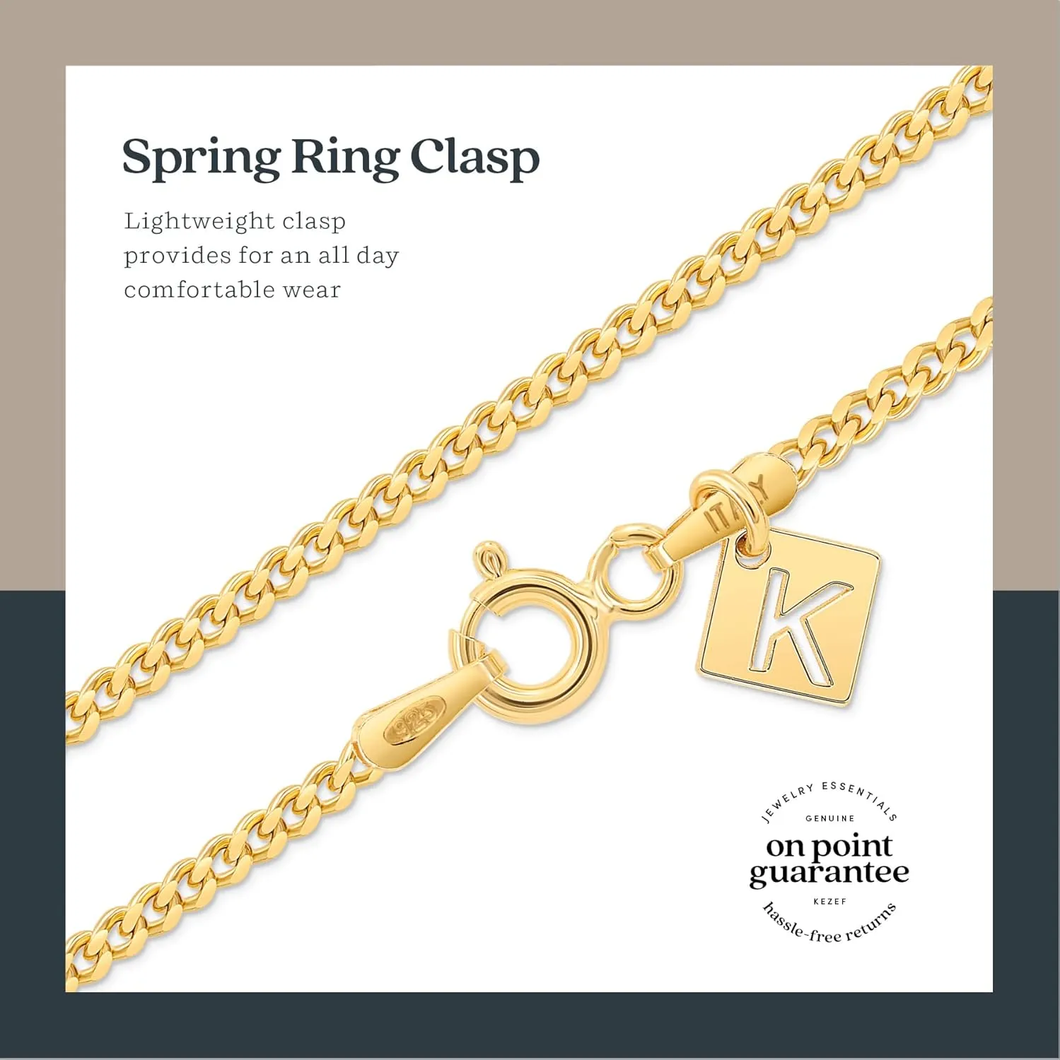 KEZEF 2mm 925 Sterling Silver Chain Necklace Men - Curb Diamond Cut Cuban Link Chain Men Women in 18kt Gold, Rose Gold, Silver Necklace - Made in Italy Chains - cadenas de plata 925 para hombre