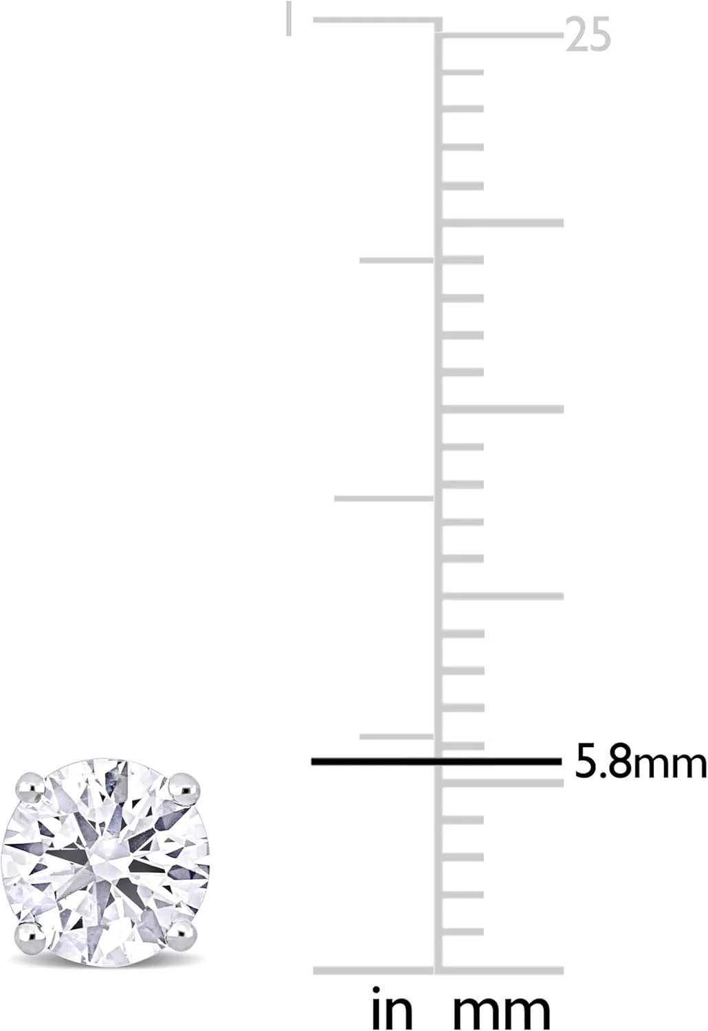 Lab-Grown Diamond Stud Earrings With Unique laser engraved Diamond ID, Set In Platinum, White Gold or Yellow Gold - D Color, VVS2 Clarity, IGI Certified Lab-Grown Diamonds - Available in 1 to 5 CTTW