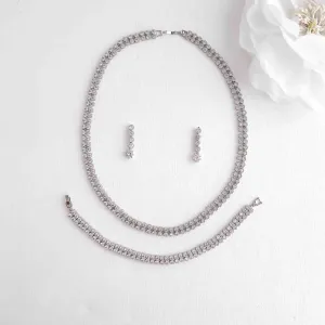 Layered Tennis Necklace Set - Erin