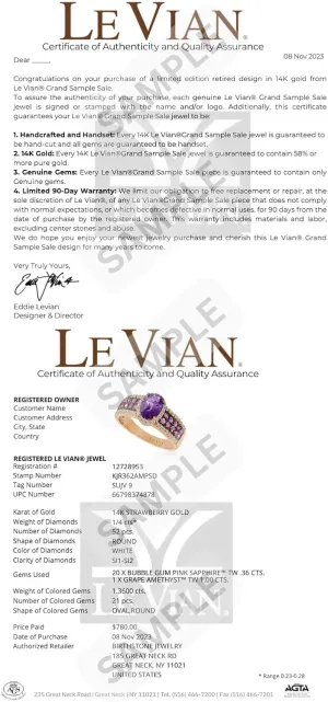 LE VIAN 1 4/5 Carat Chocolate Diamond Triple Row Circle Pendant Necklace for Women | 14k Rose Gold Pave Pendant for Her | 18 Inch Chain Necklace (Brown, VS2-SI1, 1.79 cttw) Lobster Claw Clasp