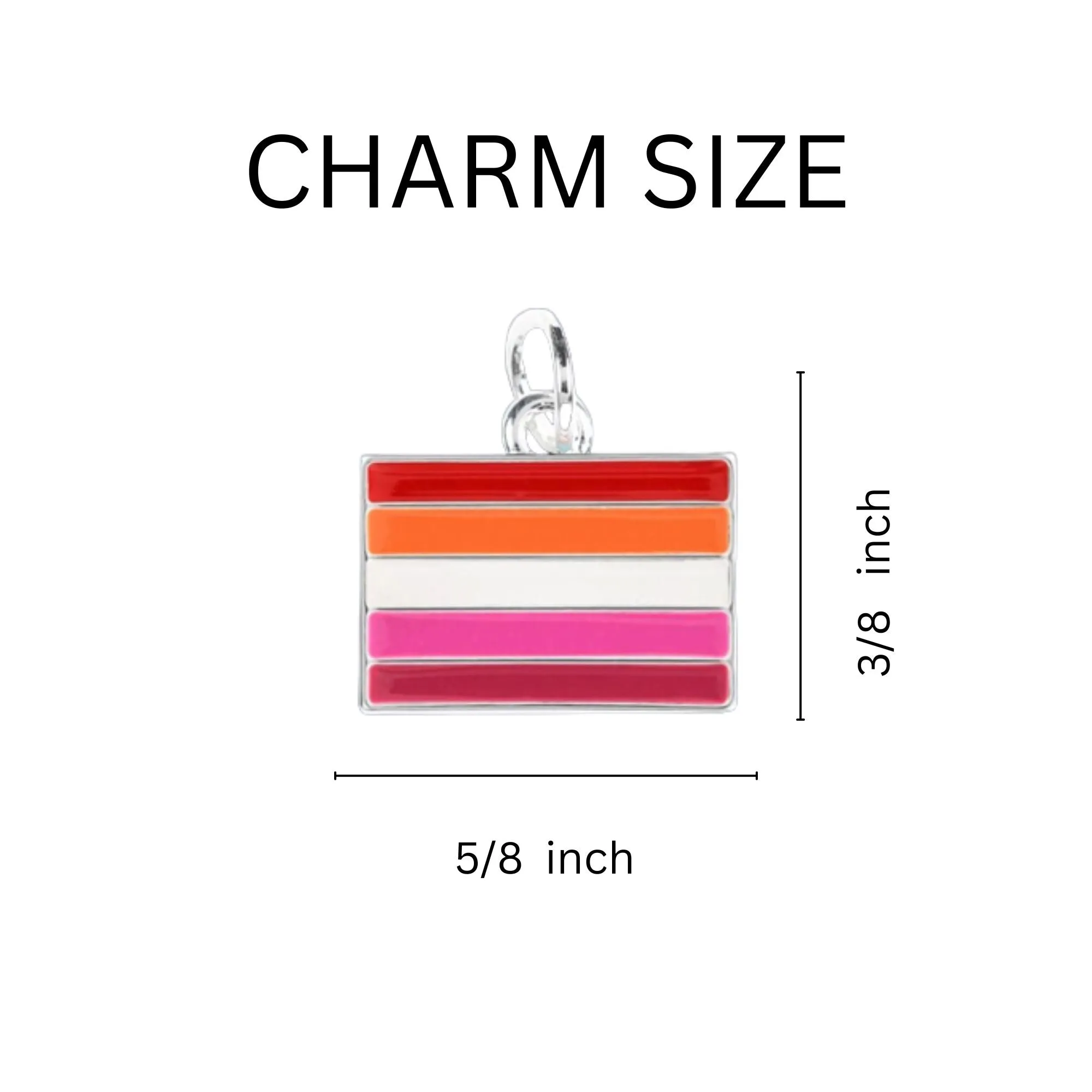 Lesbian Sunset Flag Black Cord Bracelets