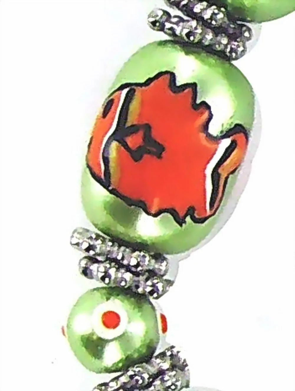 Linpeng Hula Girl, Coconut Tree, Flamingo & Tropical Fish Beads Bracelet For Women - Christmas, Birthday Jewelry Gift - 1 PC