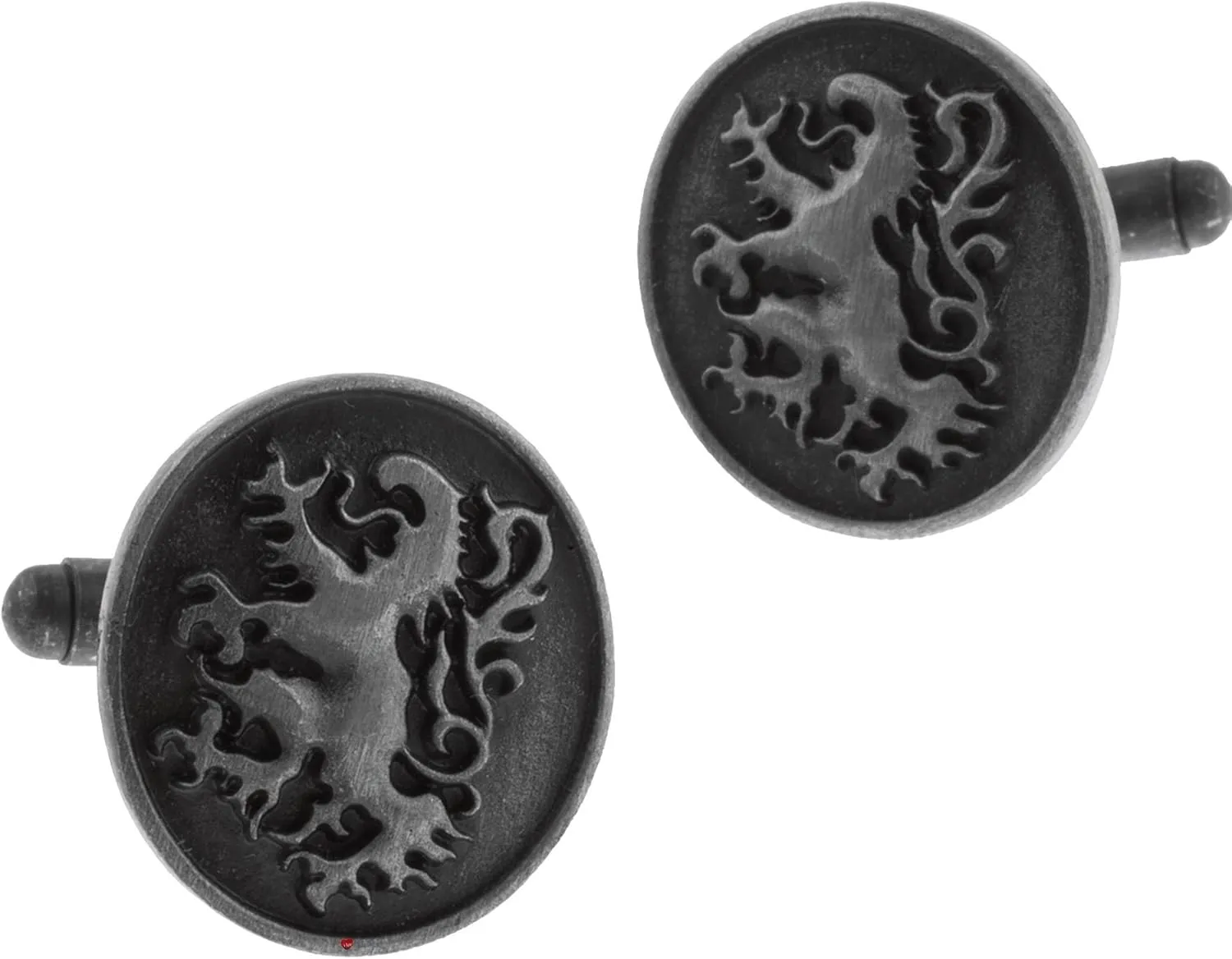 Lion Rampant Cufflinks Antique Finish