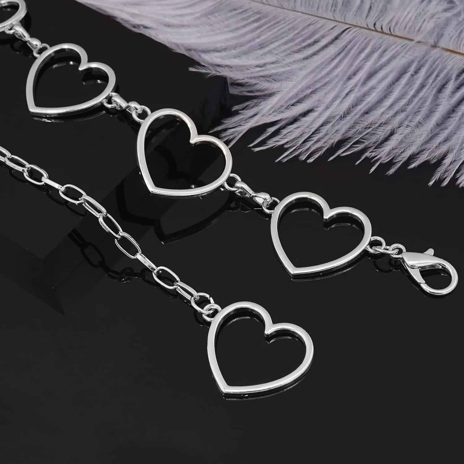 Long Tassel Waist Chain Belt for Women, Adjustable Metal Body Belly Belt Chain for Dress
