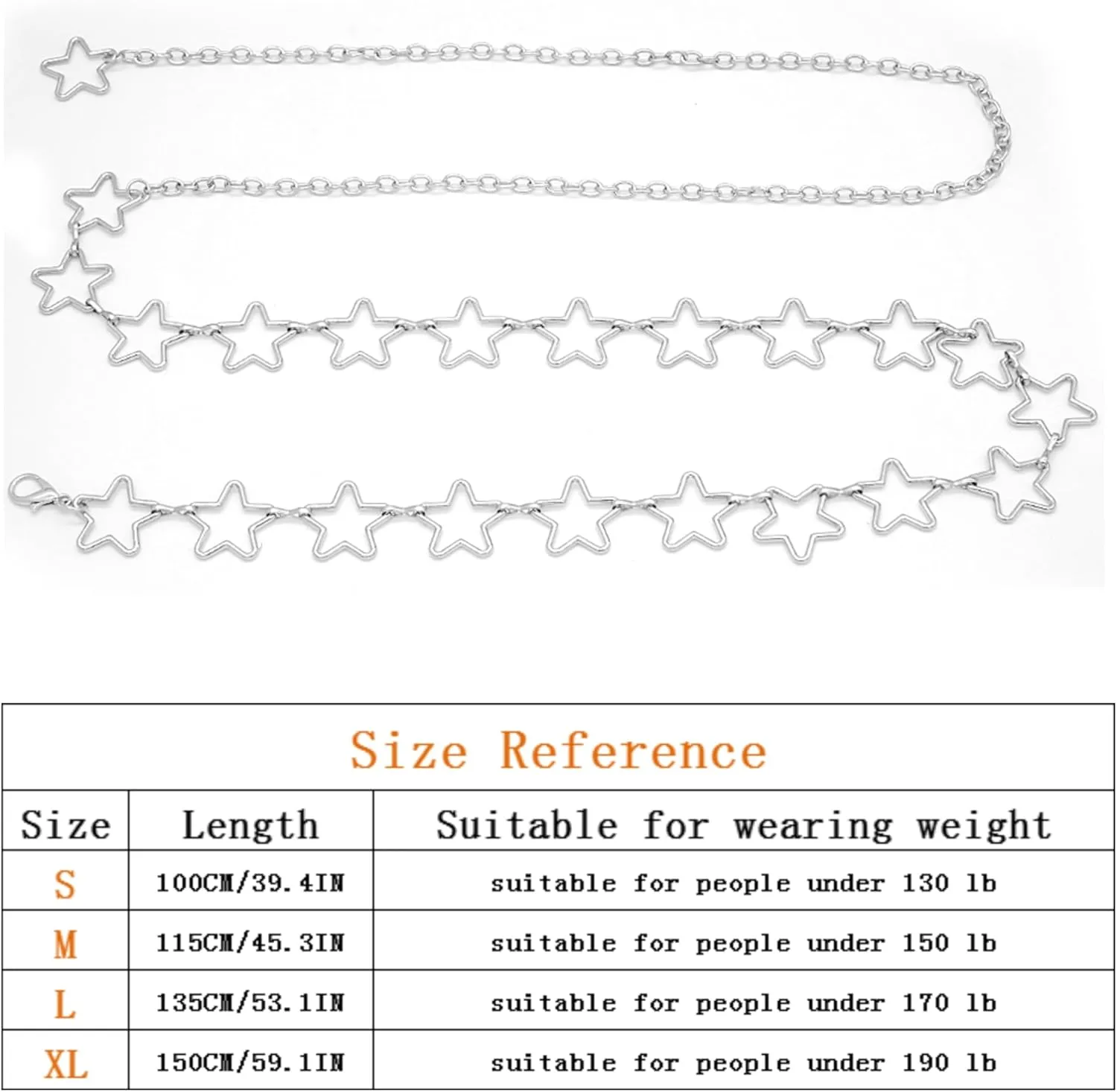 Long Tassel Waist Chain Belt for Women, Adjustable Metal Body Belly Belt Chain for Dress