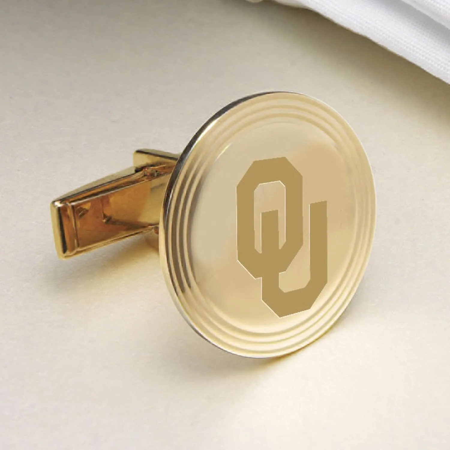 M. LA HART NCAA womens Gold Cufflinks