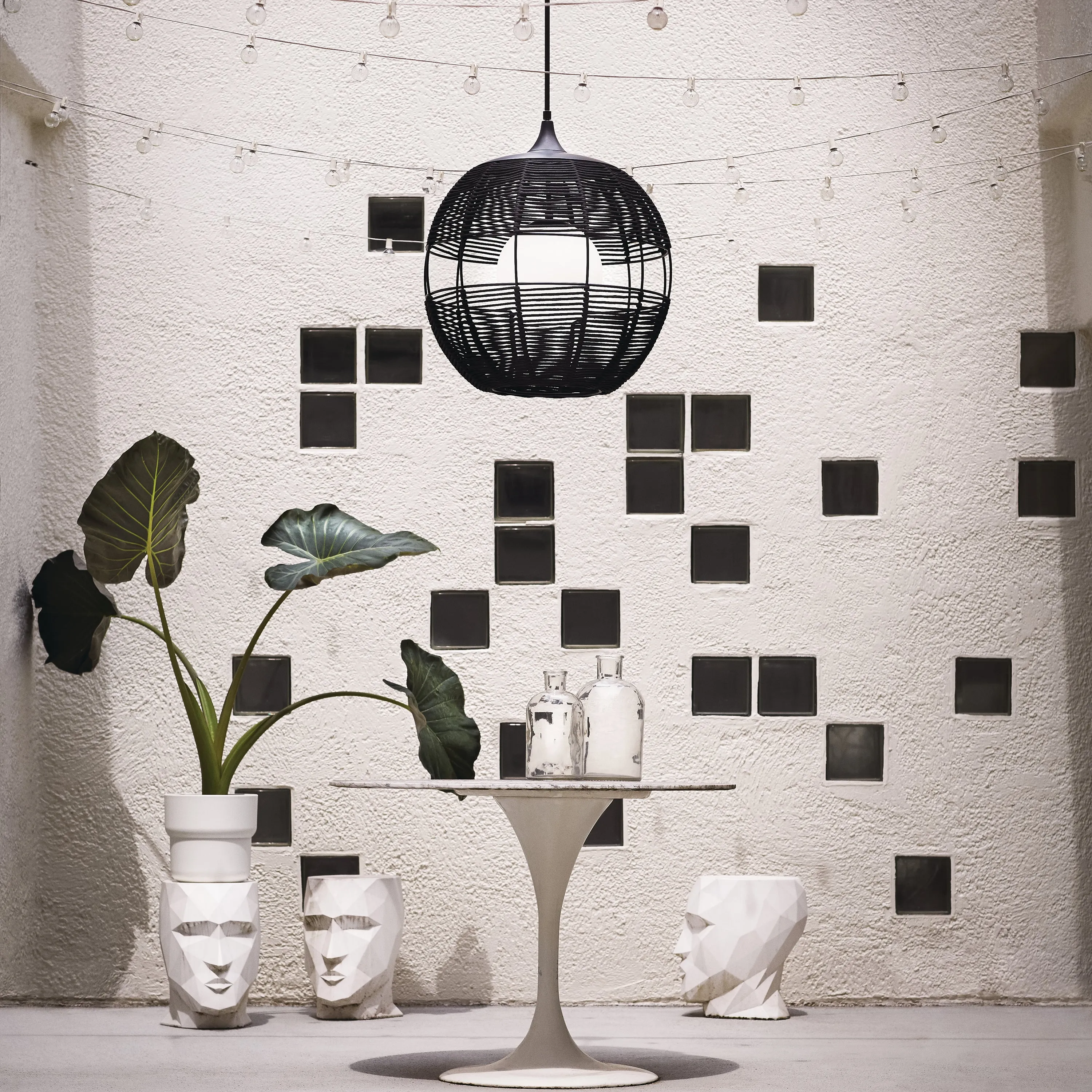Maddox Orb Outdoor Pendant Light