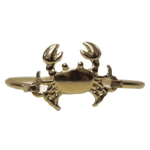 Maryland Crab Charm (Gold) / Bangle Bracelet