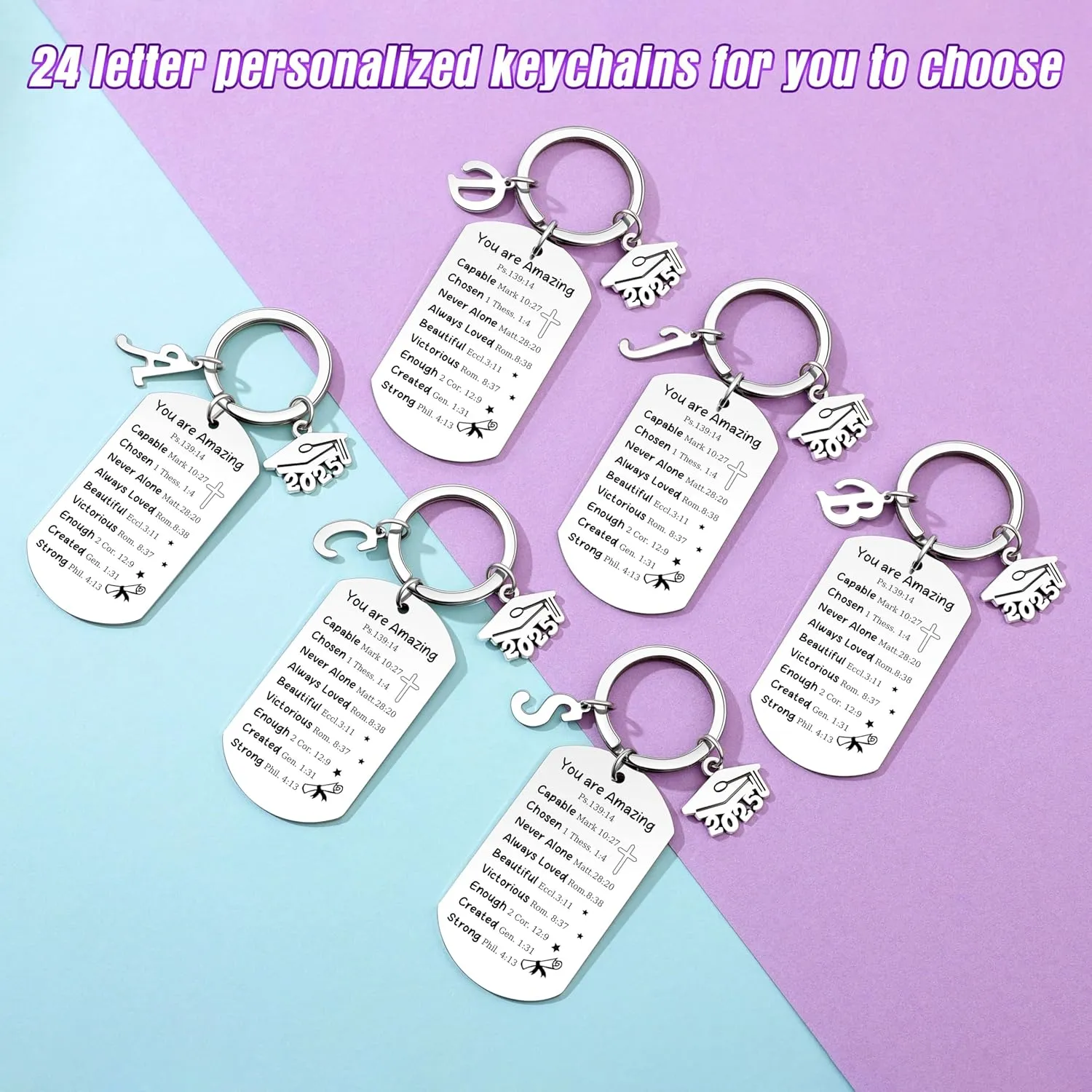 Memgift 2025 Graduation Gifts for Her Him Graduation Keychain for College Masters Graduate Gifts Ideas