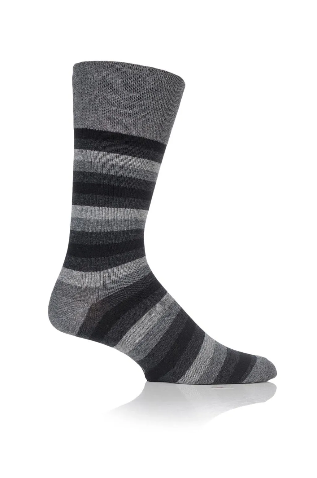 Men's Monochrome Stripe Crew Sock