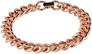 Mens Pure Copper Cuba Link Bracelet | Wide Jewelry Cuff Chain Curb 8.5-Inch | Pure Solid Cuban Chain Curb Link | Rider Bracelet Heavy Copper Bracelet