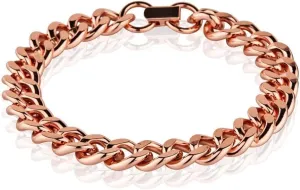 Mens Pure Copper Cuban Heavy Link Bracelet Wide Jewelry Cuff Chain Curb 8.5-Inch Pure Solid Copper Cuban Chain Curb Link Rider Bracelet