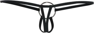 Men'S Sexy Thong Pouch Underwear Seamless Chain Ring G-Strings Low Rise Butt-Flaunting Stretch Jock-Straps With Ball Pouch