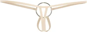 Men'S Sexy Thong Pouch Underwear Seamless Chain Ring G-Strings Low Rise Butt-Flaunting Stretch Jock-Straps With Ball Pouch