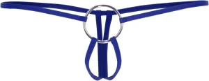 Men'S Sexy Thong Pouch Underwear Seamless Chain Ring G-Strings Low Rise Butt-Flaunting Stretch Jock-Straps With Ball Pouch