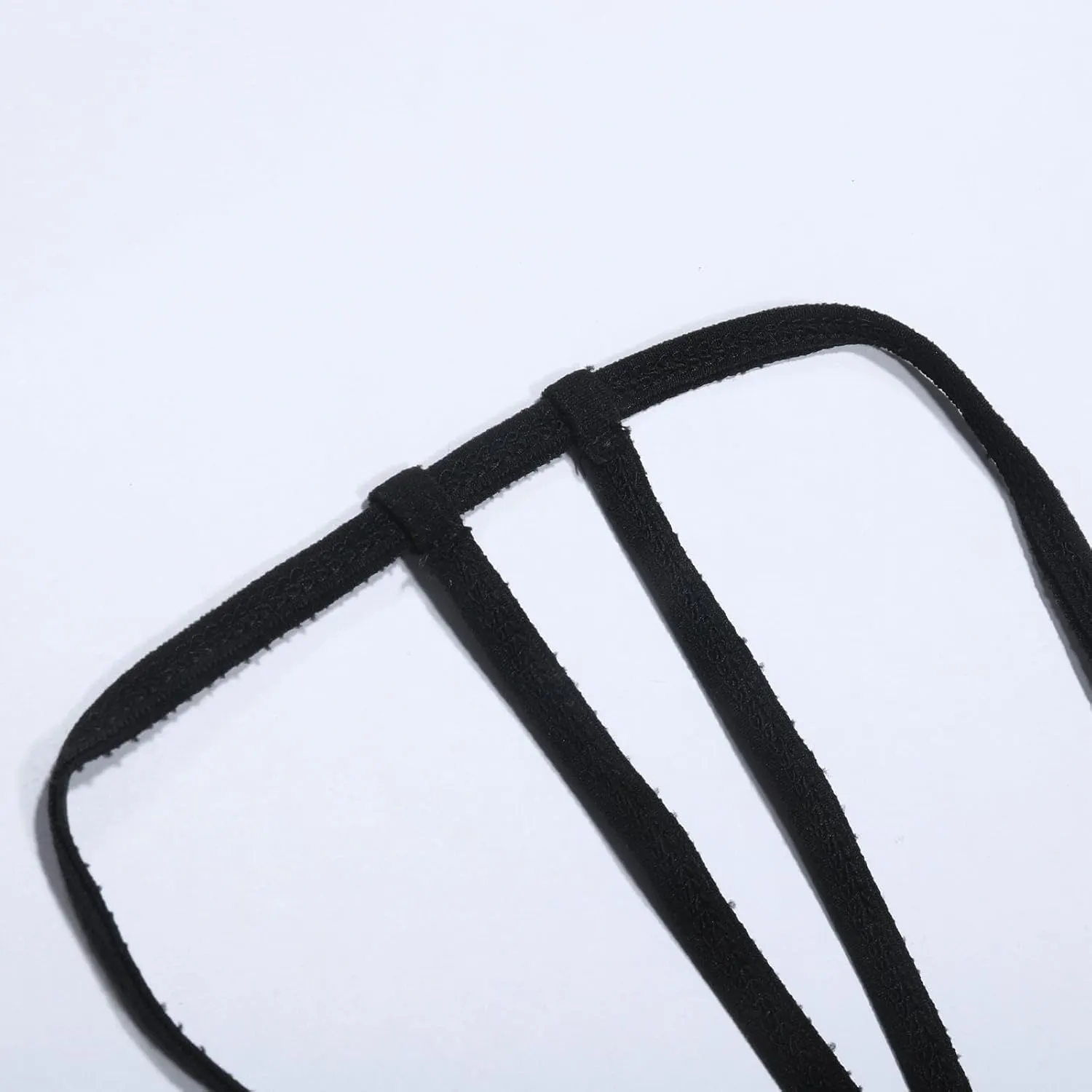 Men'S Sexy Thong Pouch Underwear Seamless Chain Ring G-Strings Low Rise Butt-Flaunting Stretch Jock-Straps With Ball Pouch