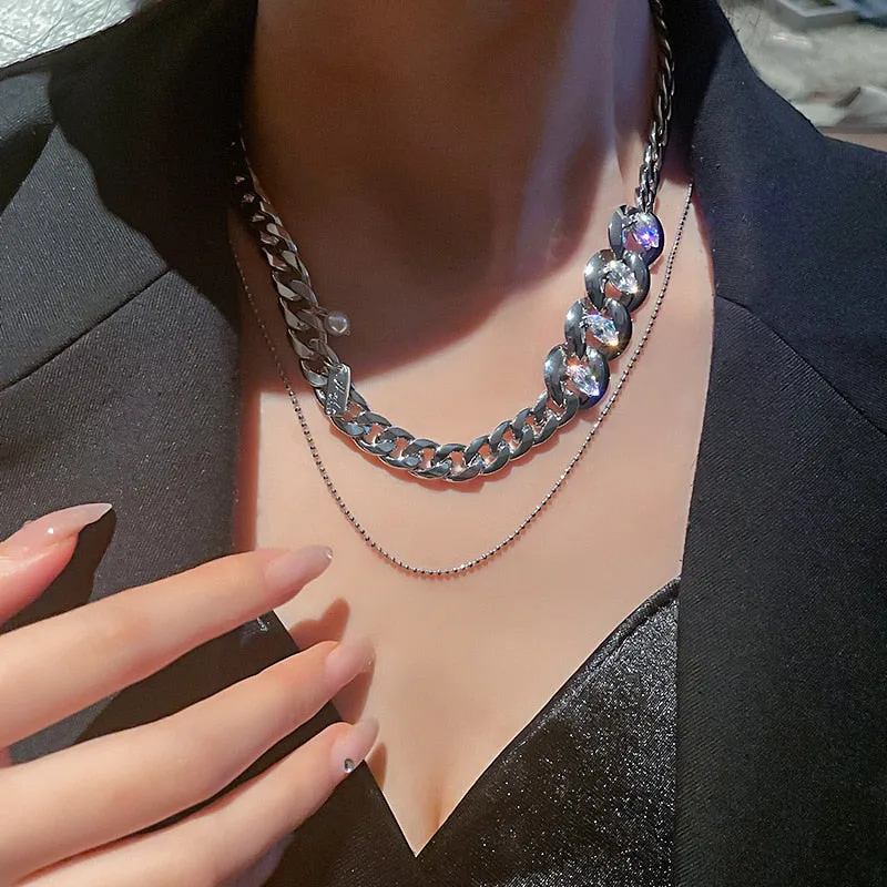 Metal Love Heart Cupid Pendants Female Clavicle Chain Light Luxury Niche Design Necklace