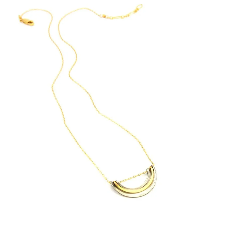 Mixed Nested Petal Necklace