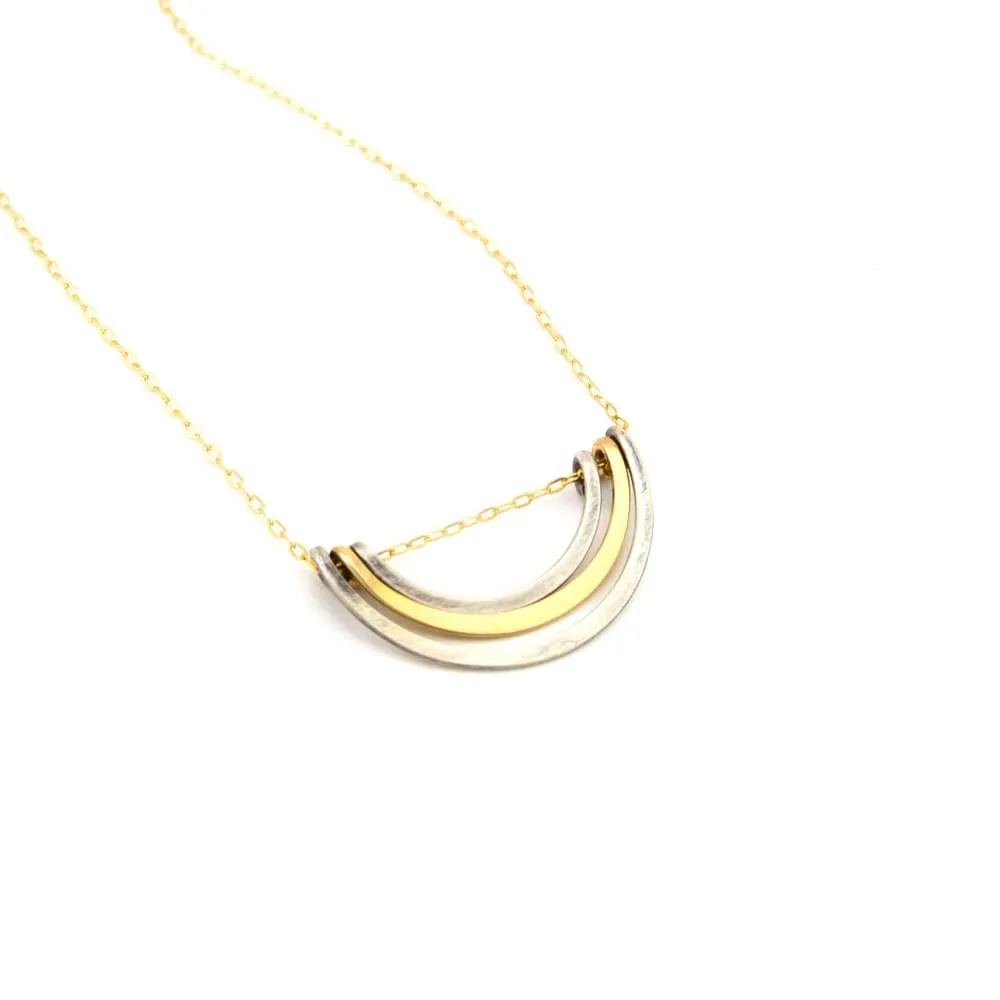 Mixed Nested Petal Necklace