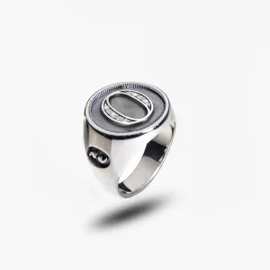 MONETA Silver Initial O Ring