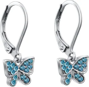 Multicolored Butterfly Hypoallergenic Earrings - Leverbacks, Stainless Steel Ultra Sensitive Ears For Kids, Toddlers, Little Girls, Teens