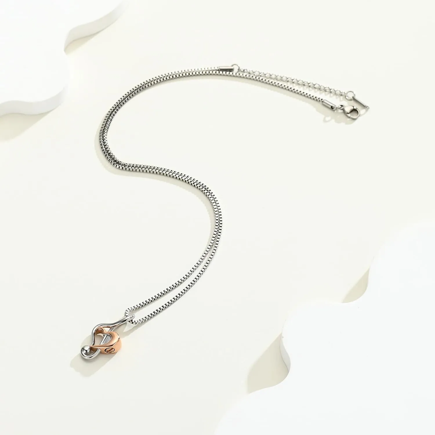 Music Note Urn Necklace for Ashes Cremation Jewelry for Women Men Stainless Steel Music Memorial Necklaces Ash Holder for Human Pets Keepsake Jewelry for Loved Ones with Fill Tool