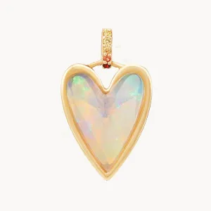 Mystical Connection Opal Heart Mood Charm (10K Gold)