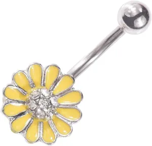 NOLITOY 1 PC Daisy Belly Ring Premium Flower Navel Nail for Women Creative Fashion Piercing Unique Accessory to Showcase Personal Style present Idea