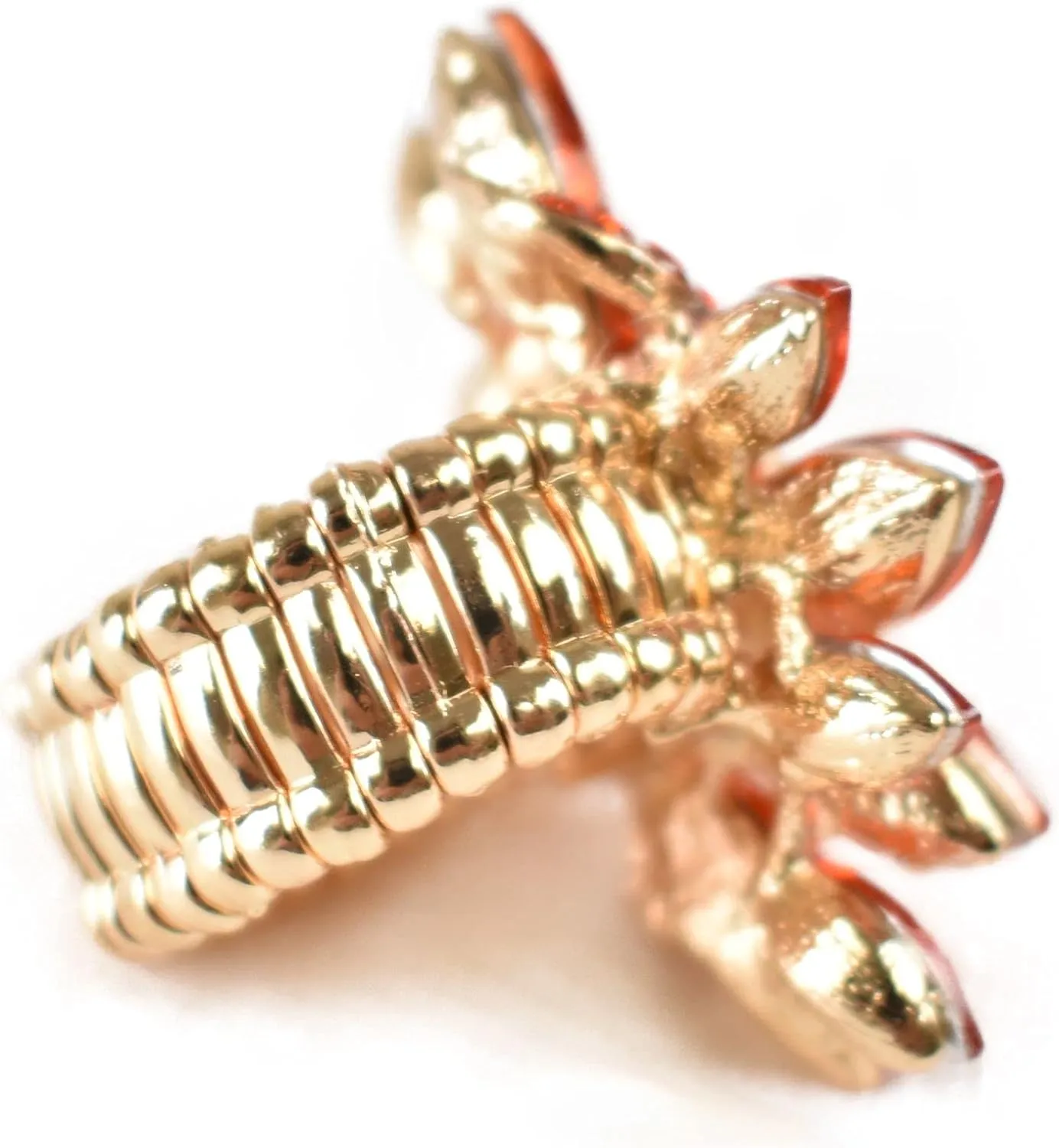 NYFASHION101 Women's Vine Marquis Stone Stud Fashion Stretch Ring