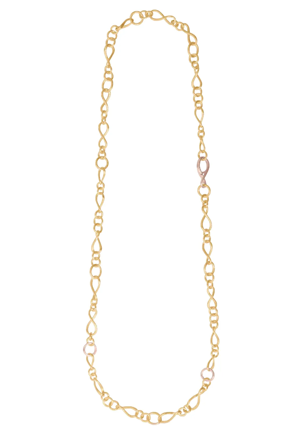 Ole Lynggaard Love 18KYRG Small Chain Link Collier Necklace | 31.5"