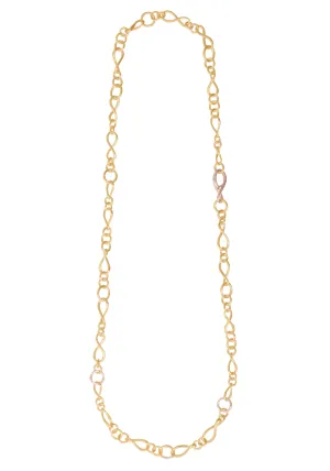 Ole Lynggaard Love 18KYRG Small Chain Link Collier Necklace | 31.5"
