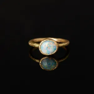 OP5-OOAK | 2.24 Carat One-of-a-Kind Semi-Black Opal Ring