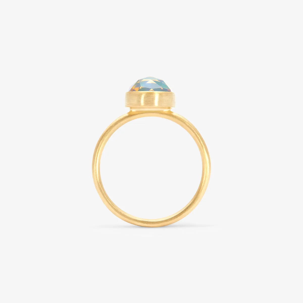 OR1-OOAK | 1.8 Carat One-of-a-Kind Rose Cut Fire Opal Ring #1